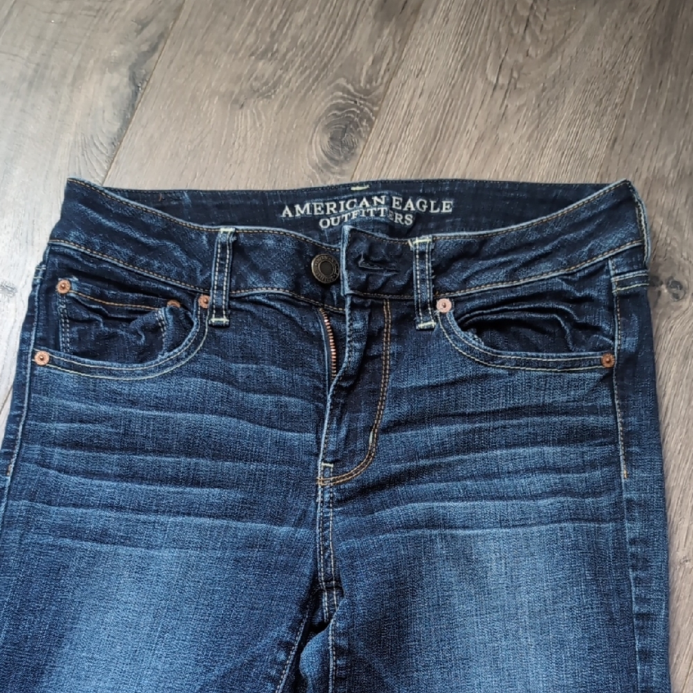 American Eagle Outfitters Women's Dark Blue Jeans